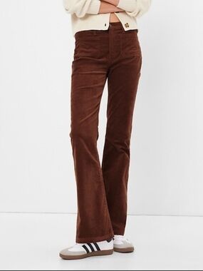 GAP Brown Corduroy ‘70s Flare High Rise pants